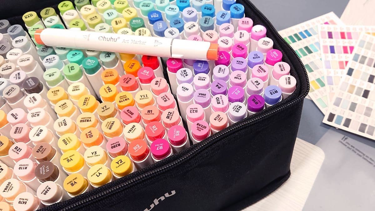 Hethrone Feutres Coloriage Adulte 100 Couleurs Brush Pen Stylos